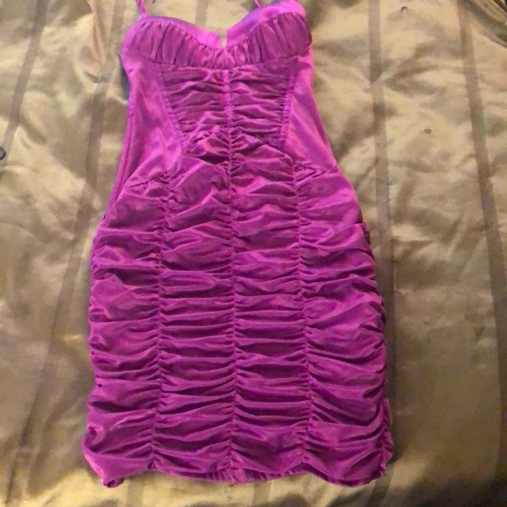 Bebe Purple party dress